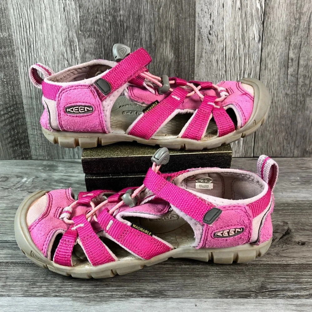 Keen Seacamp II CNX Kids Pink Magenta Hiking Water Sandals 1022979 Size 13 US